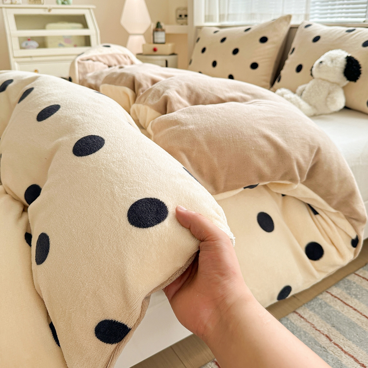 91家纺网 家纺一手货源 找家纺 （总）名品家纺 2025新款保暖牛奶绒单被套