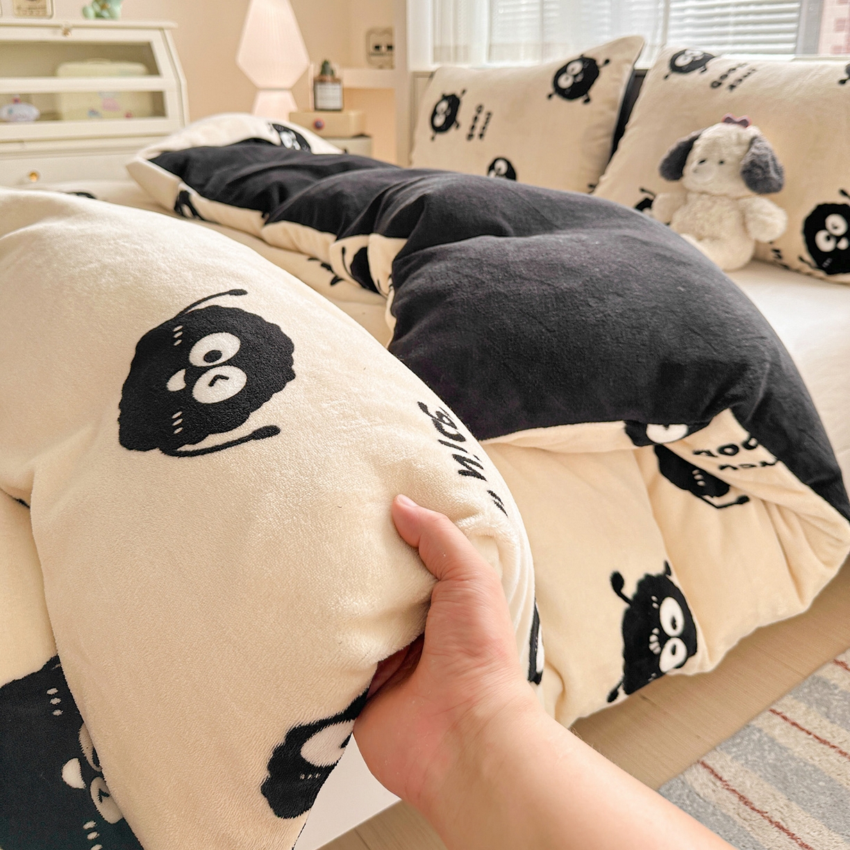 91家纺网 家纺一手货源 找家纺 （总）名品家纺 2025新款保暖牛奶绒单被套