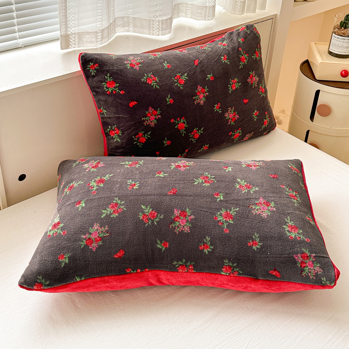 91家纺网 家纺一手货源 找家纺 名品家纺 2025新款保暖牛奶绒单被套 玫瑰故事