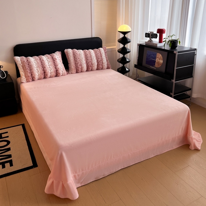 91家纺网 家纺一手货源 找家纺 （总）梦莱斯 2025新款轻奢高克重兔毛绒四件套