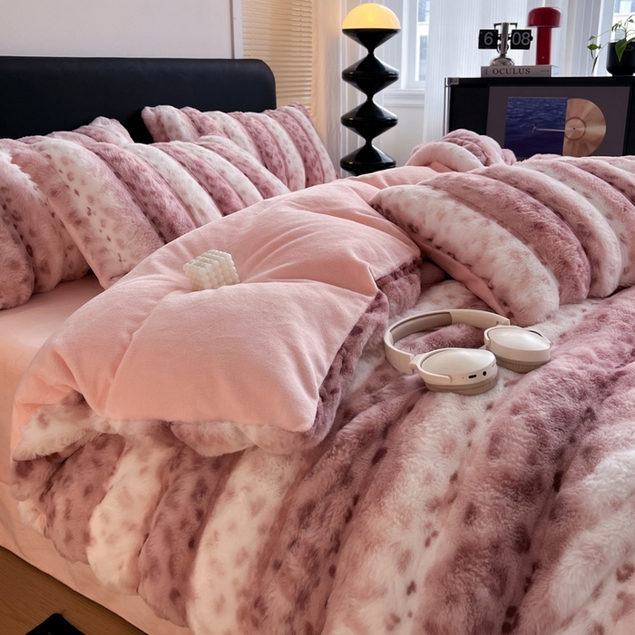 91家纺网 家纺一手货源 找家纺 （总）梦莱斯 2025新款轻奢高克重兔毛绒四件套