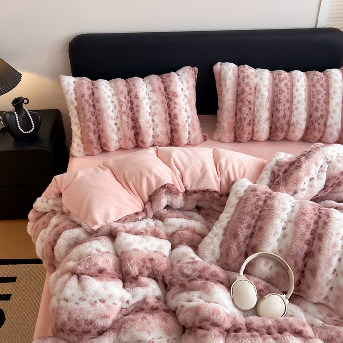 91家纺网 家纺一手货源 找家纺 （总）梦莱斯 2025新款轻奢高克重兔毛绒四件套