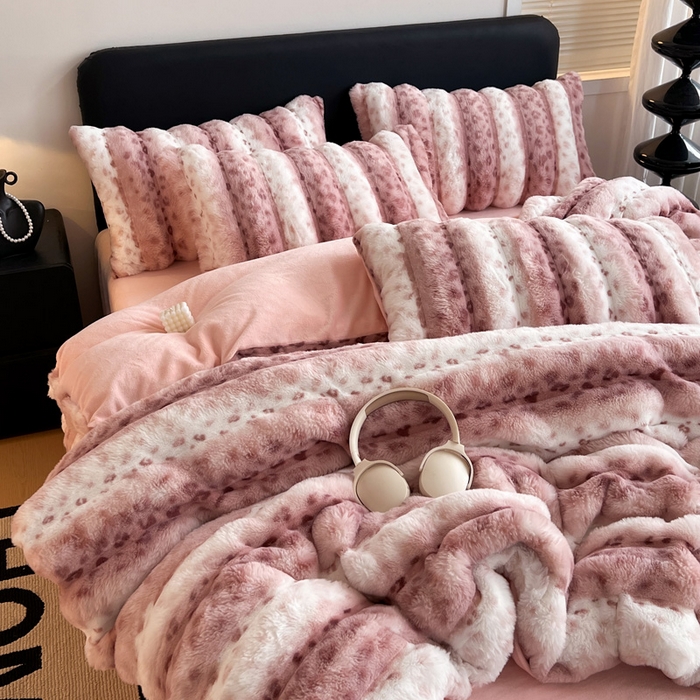 91家纺网 家纺一手货源 找家纺 （总）梦莱斯 2025新款轻奢高克重兔毛绒四件套