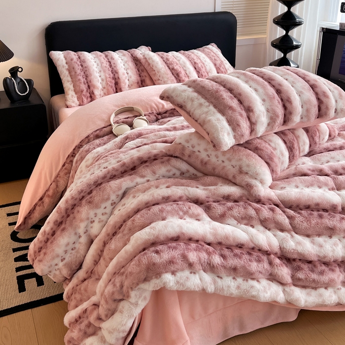 91家纺网 家纺一手货源 找家纺 （总）梦莱斯 2025新款轻奢高克重兔毛绒四件套