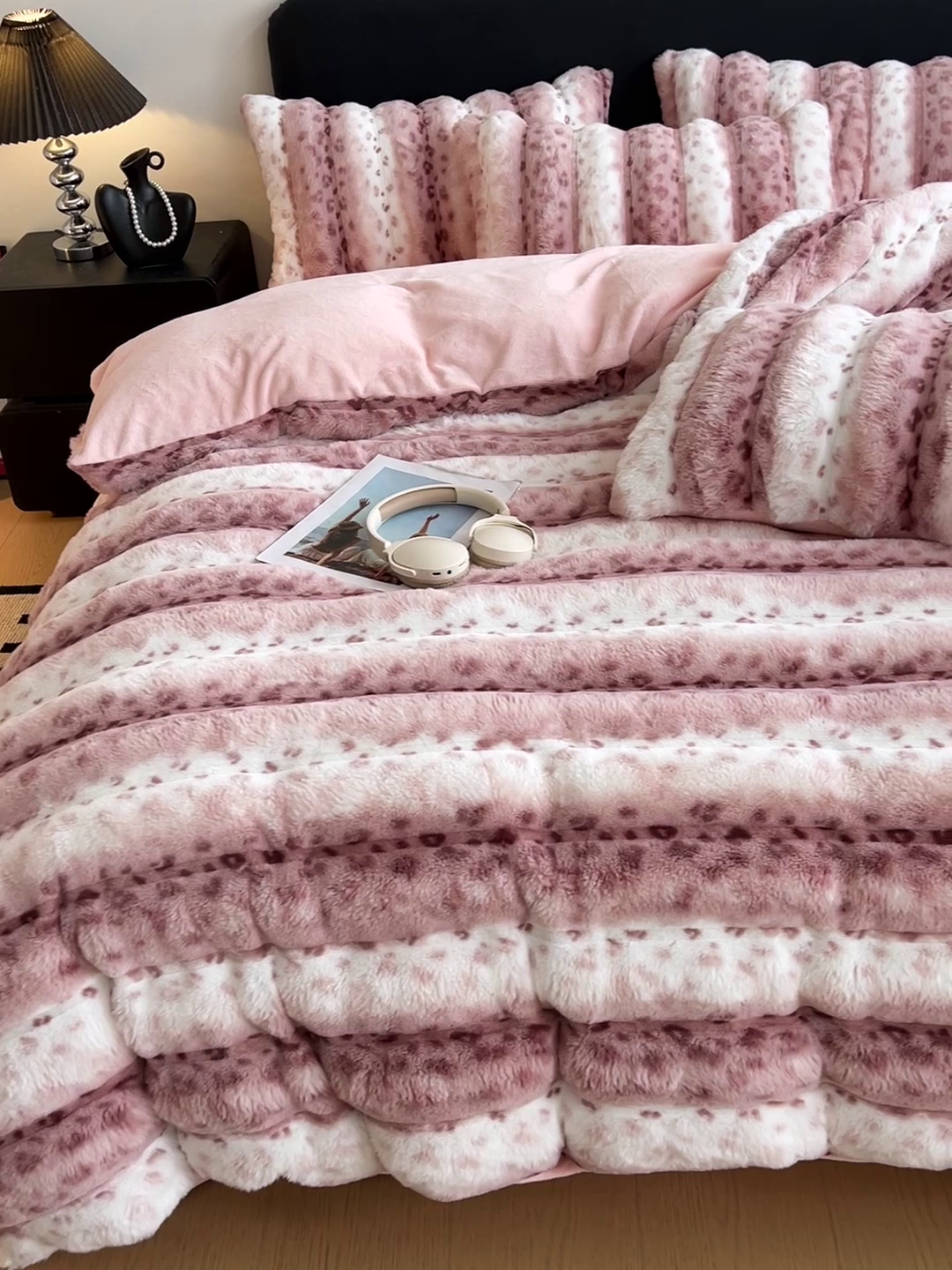 91家纺网 家纺一手货源 找家纺 （总）梦莱斯 2025新款轻奢高克重兔毛绒四件套