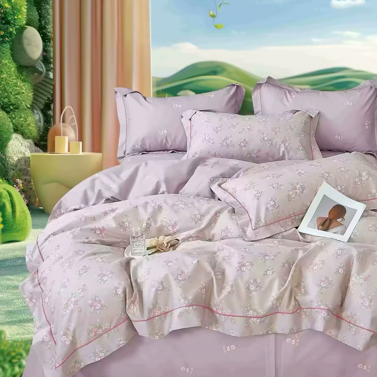 91家纺网 家纺一手货源 找家纺 （总）未来家居 2025新款三件套金凯丽13376-1