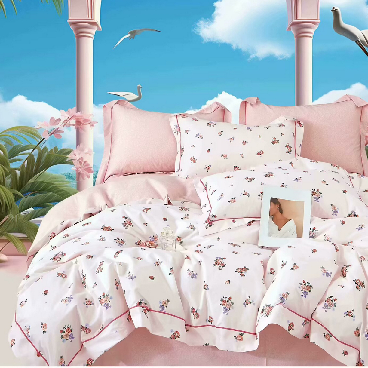 91家纺网 家纺一手货源 找家纺 （总）未来家居 2025新款三件套金凯丽13376-1