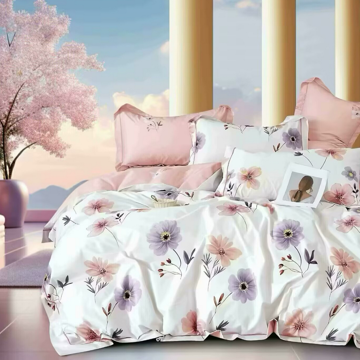 91家纺网 家纺一手货源 找家纺 （总）未来家居 2025新款三件套金凯丽13376-1