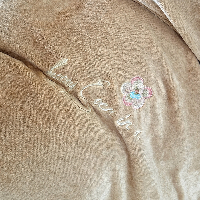 91家纺网 家纺一手货源 找家纺 董韵家纺 2025新款牛奶绒刺绣夹棉床裙四件套系列（控价） 丝语-驼奶咖