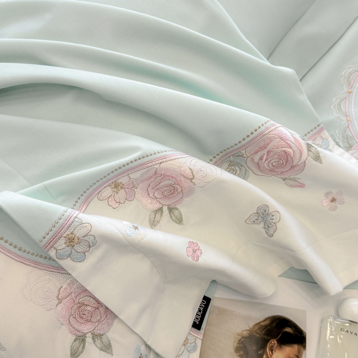 91家纺网 家纺一手货源 找家纺 （总）乔利卡沃 2025新款直播爆款A类加厚保暖全棉纯棉磨毛四件套纯棉重工刺绣被套冬季床上用品