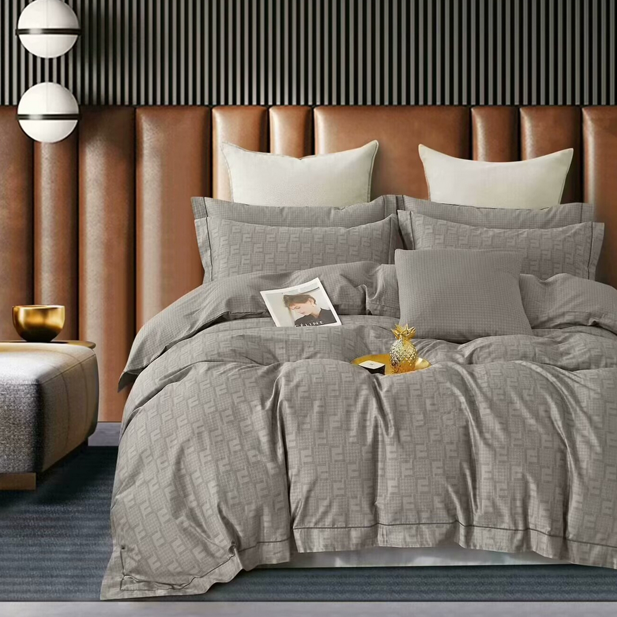 91家纺网 家纺一手货源 找家纺 （总）未来家居 JAMES KELLY （铂金凯丽）2025新款40支13376全棉印染铂金长绒棉四件套