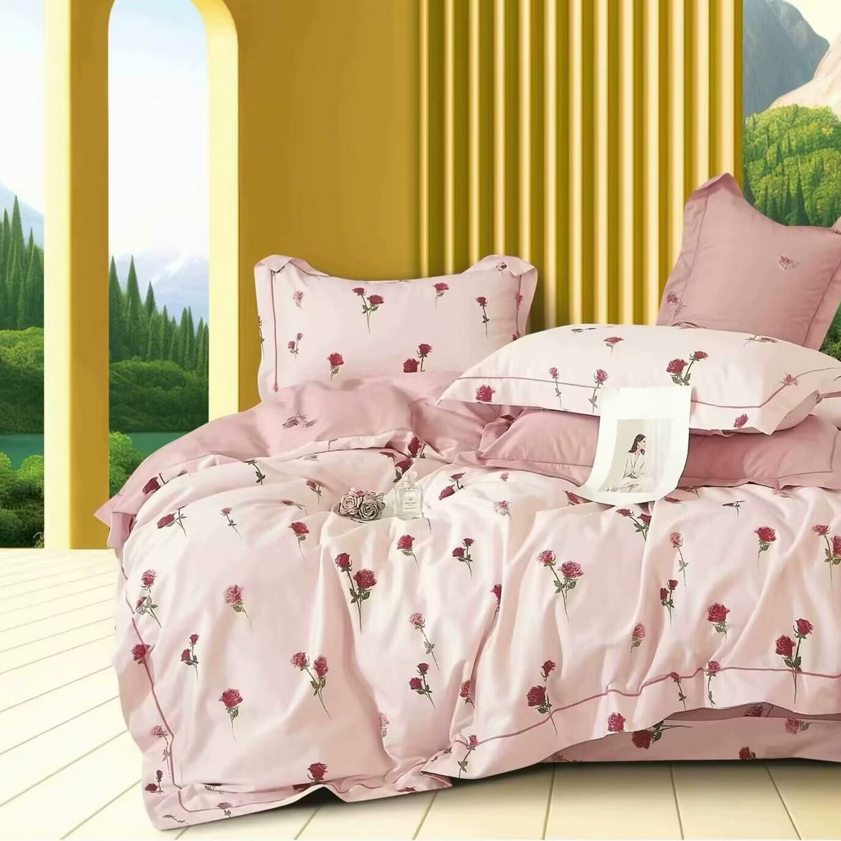 91家纺网 家纺一手货源 找家纺 （总）未来家居 JAMES KELLY （铂金凯丽）2025新款40支13376全棉印染铂金长绒棉四件套