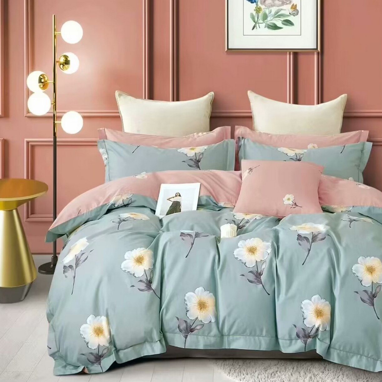 91家纺网 家纺一手货源 找家纺 （总）未来家居 JAMES KELLY （铂金凯丽）2025新款40支13376全棉印染铂金长绒棉四件套