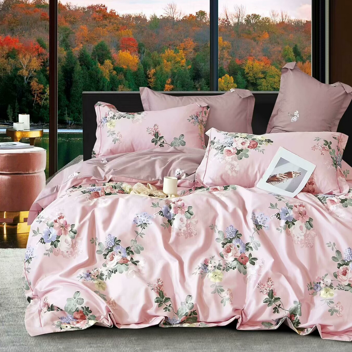 91家纺网 家纺一手货源 找家纺 （总）未来家居 JAMES KELLY （铂金凯丽）2025新款40支13376全棉印染铂金长绒棉四件套