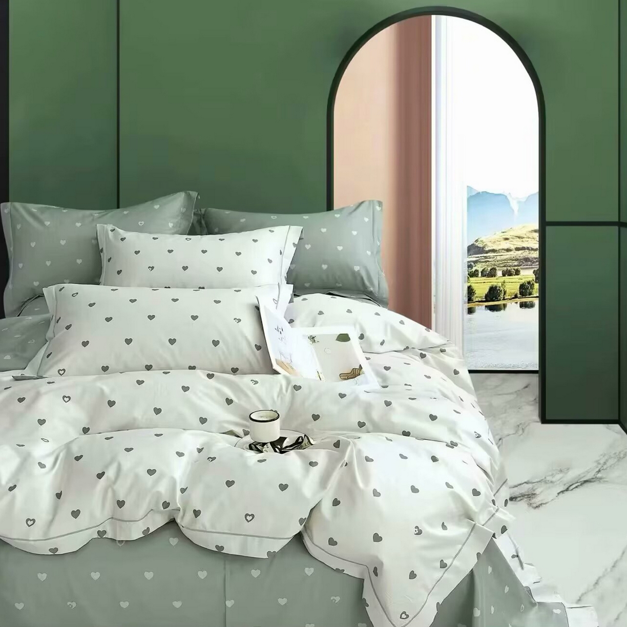 91家纺网 家纺一手货源 找家纺 （总）未来家居 JAMES KELLY （铂金凯丽）2025新款40支13376全棉印染铂金长绒棉四件套