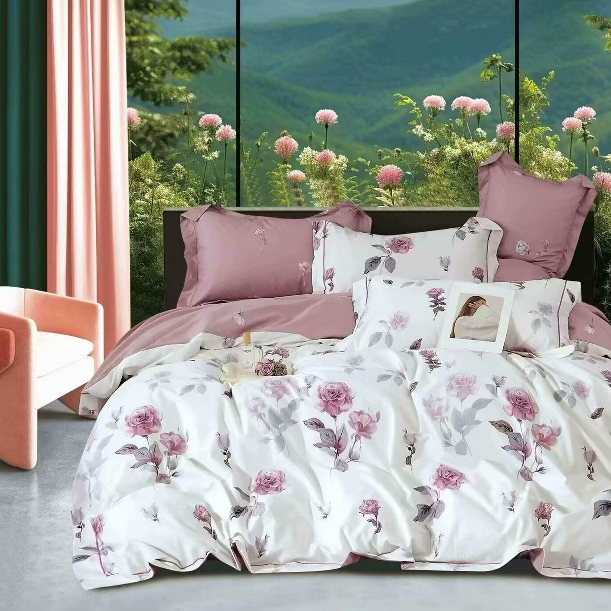 91家纺网 家纺一手货源 找家纺 （总）未来家居 JAMES KELLY （铂金凯丽）2025新款40支13376全棉印染铂金长绒棉四件套