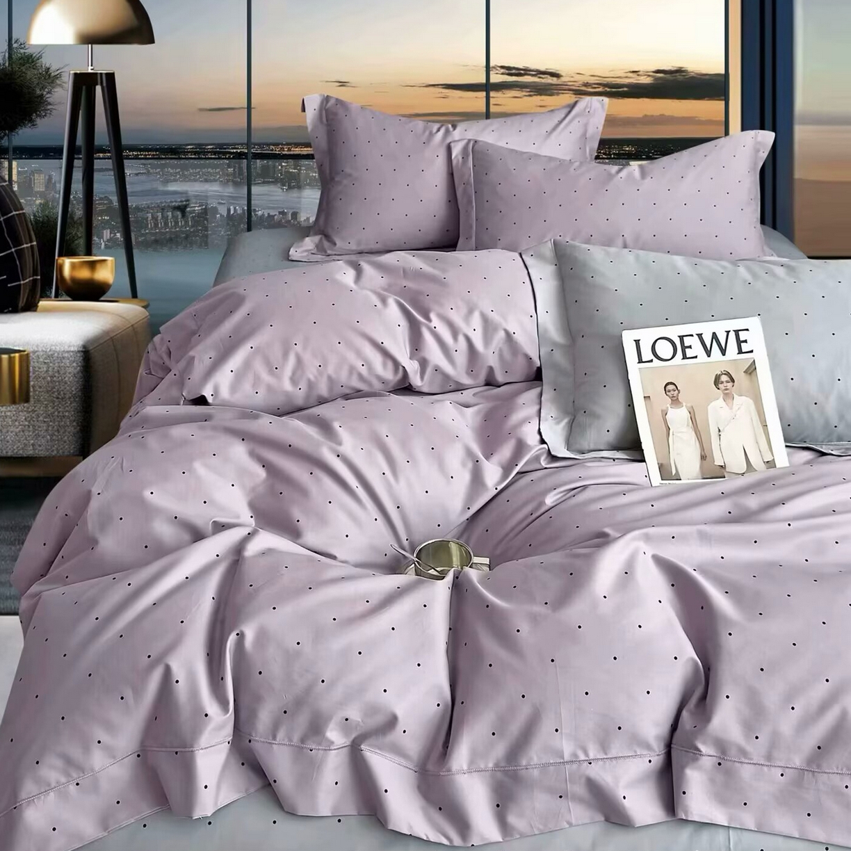 91家纺网 家纺一手货源 找家纺 （总）未来家居 JAMES KELLY （铂金凯丽）2025新款40支13376全棉印染铂金长绒棉四件套