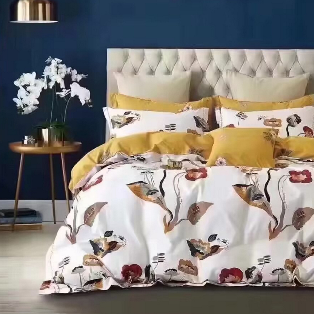 91家纺网 家纺一手货源 找家纺 （总）未来家居 JAMES KELLY （铂金凯丽）2025新款40支13376全棉印染铂金长绒棉四件套