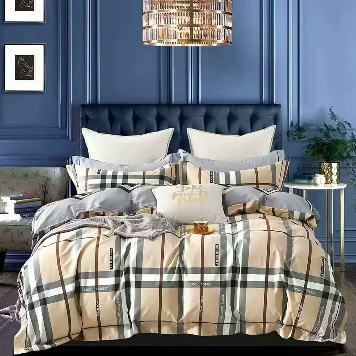 91家纺网 家纺一手货源 找家纺 （总）未来家居 JAMES KELLY （铂金凯丽）2025新款40支13376全棉印染铂金长绒棉四件套