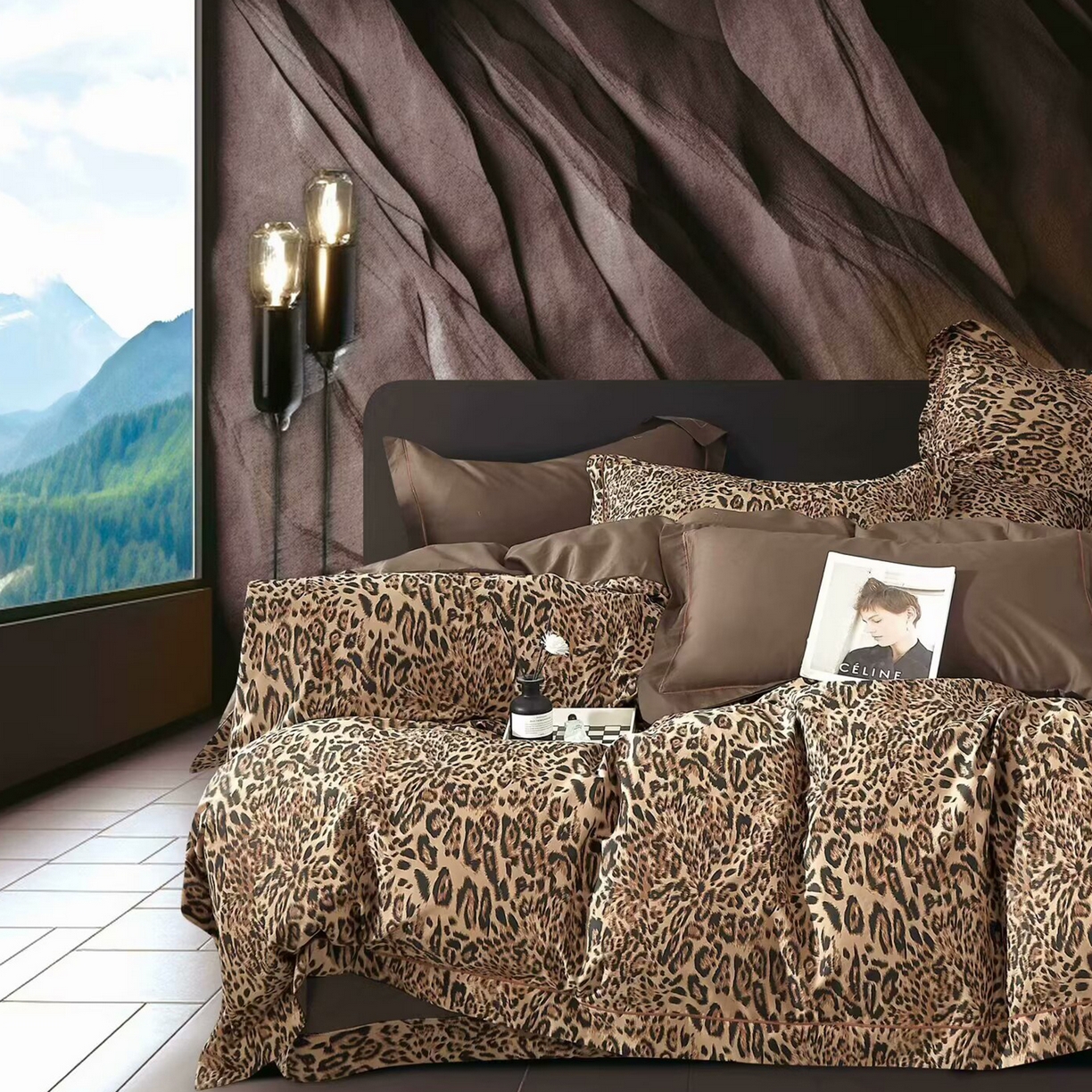 91家纺网 家纺一手货源 找家纺 （总）未来家居 JAMES KELLY （铂金凯丽）2025新款40支13376全棉印染铂金长绒棉四件套