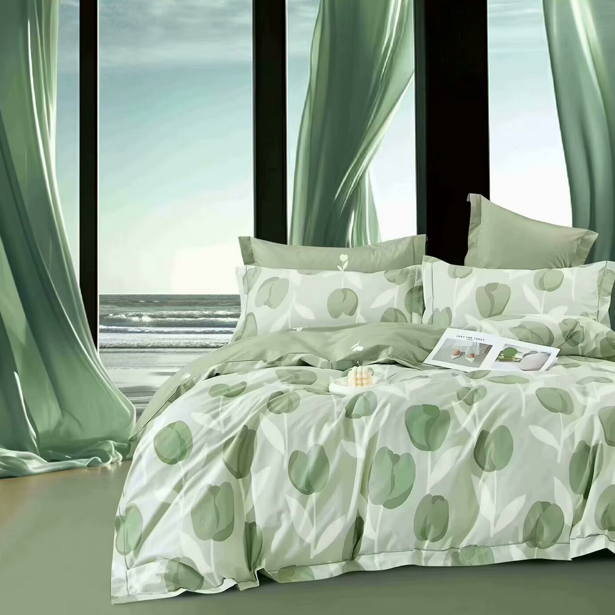 91家纺网 家纺一手货源 找家纺 （总）未来家居 JAMES KELLY （铂金凯丽）2025新款40支13376全棉印染铂金长绒棉四件套