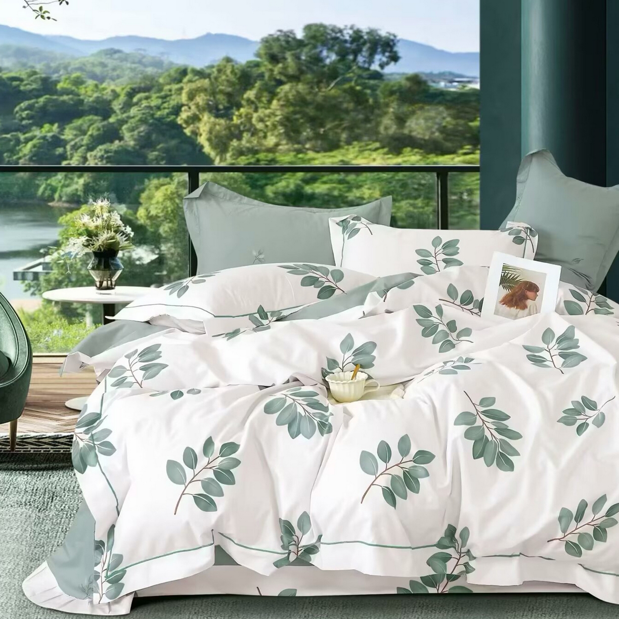 91家纺网 家纺一手货源 找家纺 （总）未来家居 JAMES KELLY （铂金凯丽）2025新款40支13376全棉印染铂金长绒棉四件套