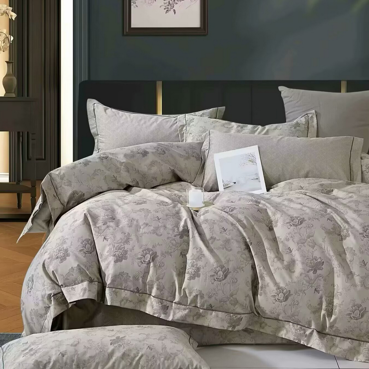 91家纺网 家纺一手货源 找家纺 （总）未来家居 JAMES KELLY （铂金凯丽）2025新款40支13376全棉印染铂金长绒棉四件套