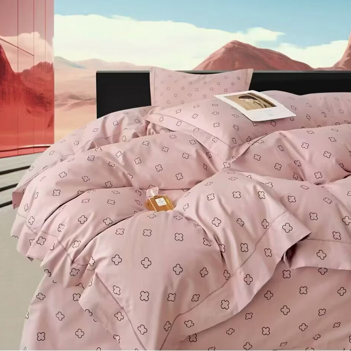 91家纺网 家纺一手货源 找家纺 （总）未来家居 JAMES KELLY （铂金凯丽）2025新款40支13376全棉印染铂金长绒棉四件套