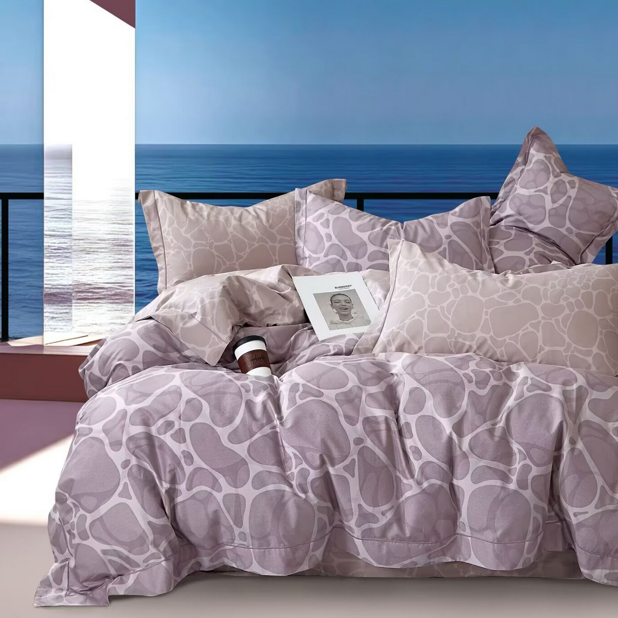 91家纺网 家纺一手货源 找家纺 （总）未来家居 JAMES KELLY （铂金凯丽）2025新款40支13376全棉印染铂金长绒棉四件套