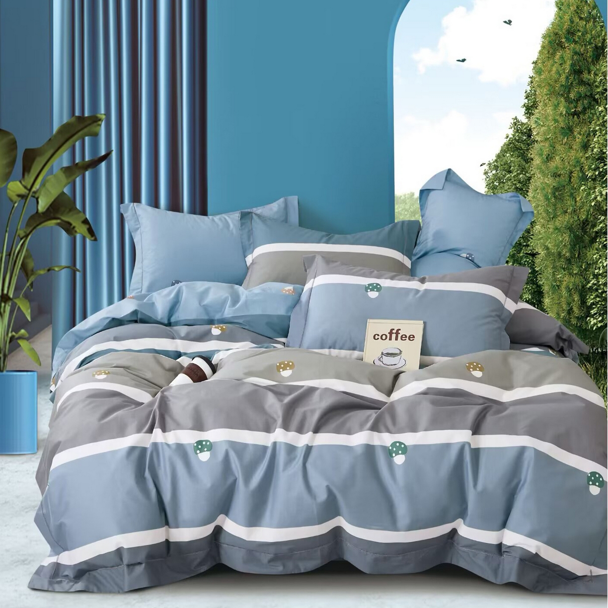 91家纺网 家纺一手货源 找家纺 （总）未来家居 JAMES KELLY （铂金凯丽）2025新款40支13376全棉印染铂金长绒棉四件套