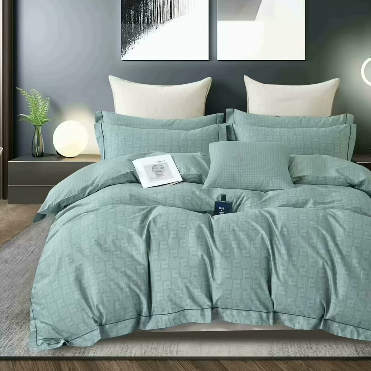 91家纺网 家纺一手货源 找家纺 （总）未来家居 JAMES KELLY （铂金凯丽）2025新款40支13376全棉印染铂金长绒棉四件套