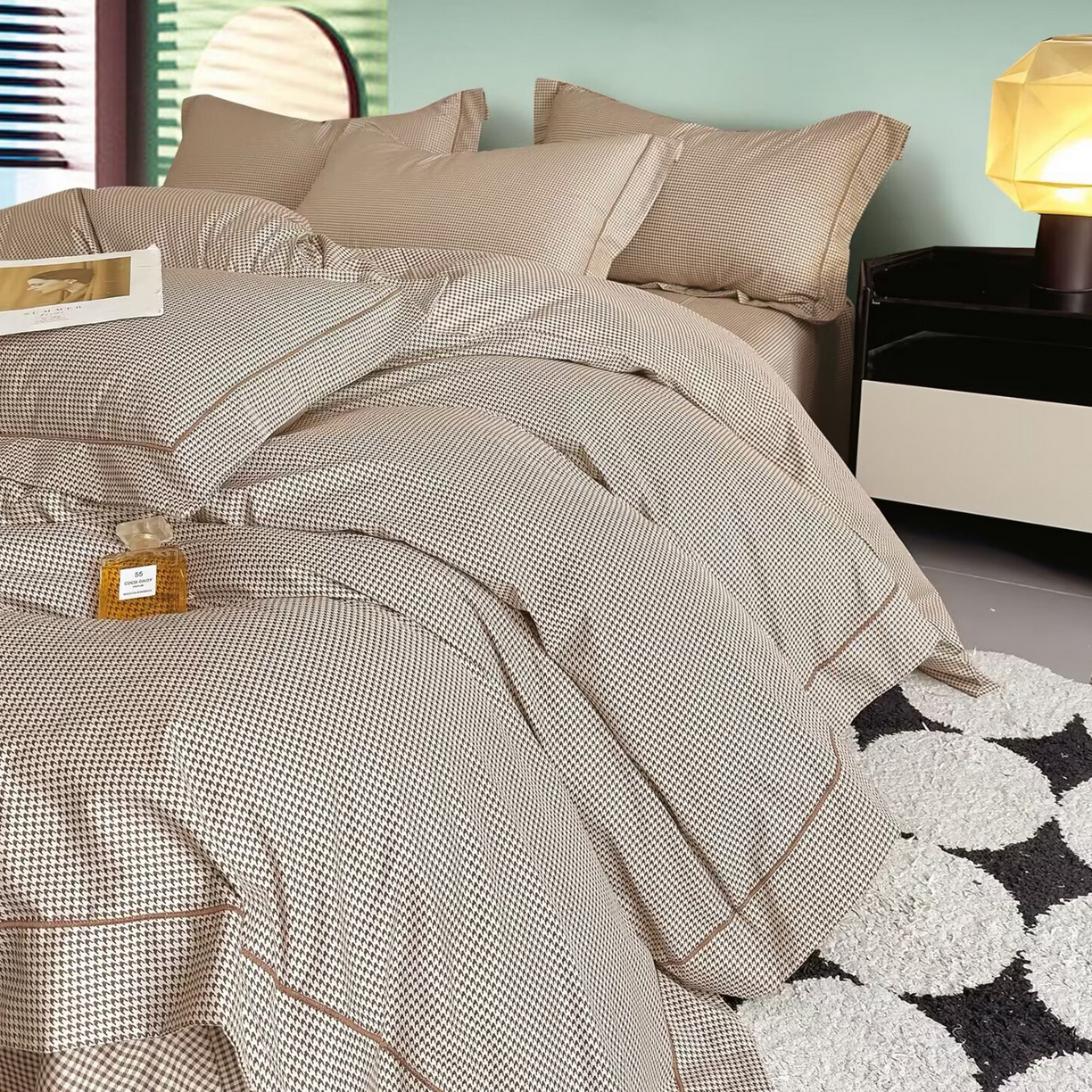 91家纺网 家纺一手货源 找家纺 （总）未来家居 JAMES KELLY （铂金凯丽）2025新款40支13376全棉印染铂金长绒棉四件套