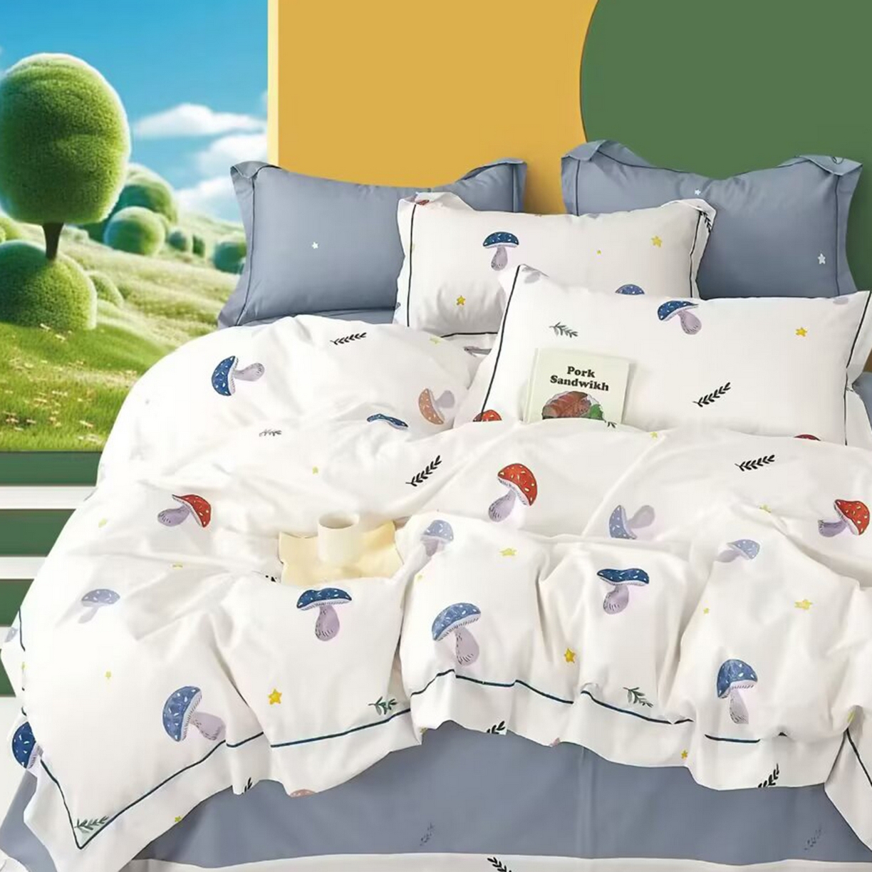 91家纺网 家纺一手货源 找家纺 （总）未来家居 JAMES KELLY （铂金凯丽）2025新款40支13376全棉印染铂金长绒棉四件套