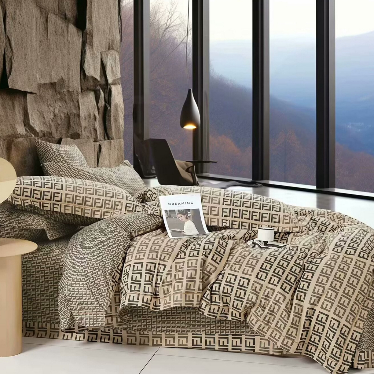 91家纺网 家纺一手货源 找家纺 （总）未来家居 JAMES KELLY （铂金凯丽）2025新款40支13376全棉印染铂金长绒棉四件套