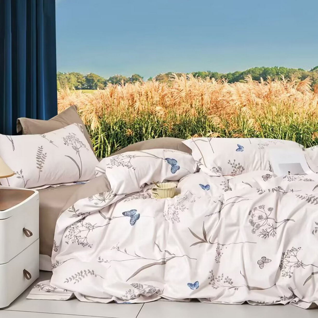 91家纺网 家纺一手货源 找家纺 （总）未来家居 JAMES KELLY （铂金凯丽）2025新款40支13376全棉印染铂金长绒棉四件套