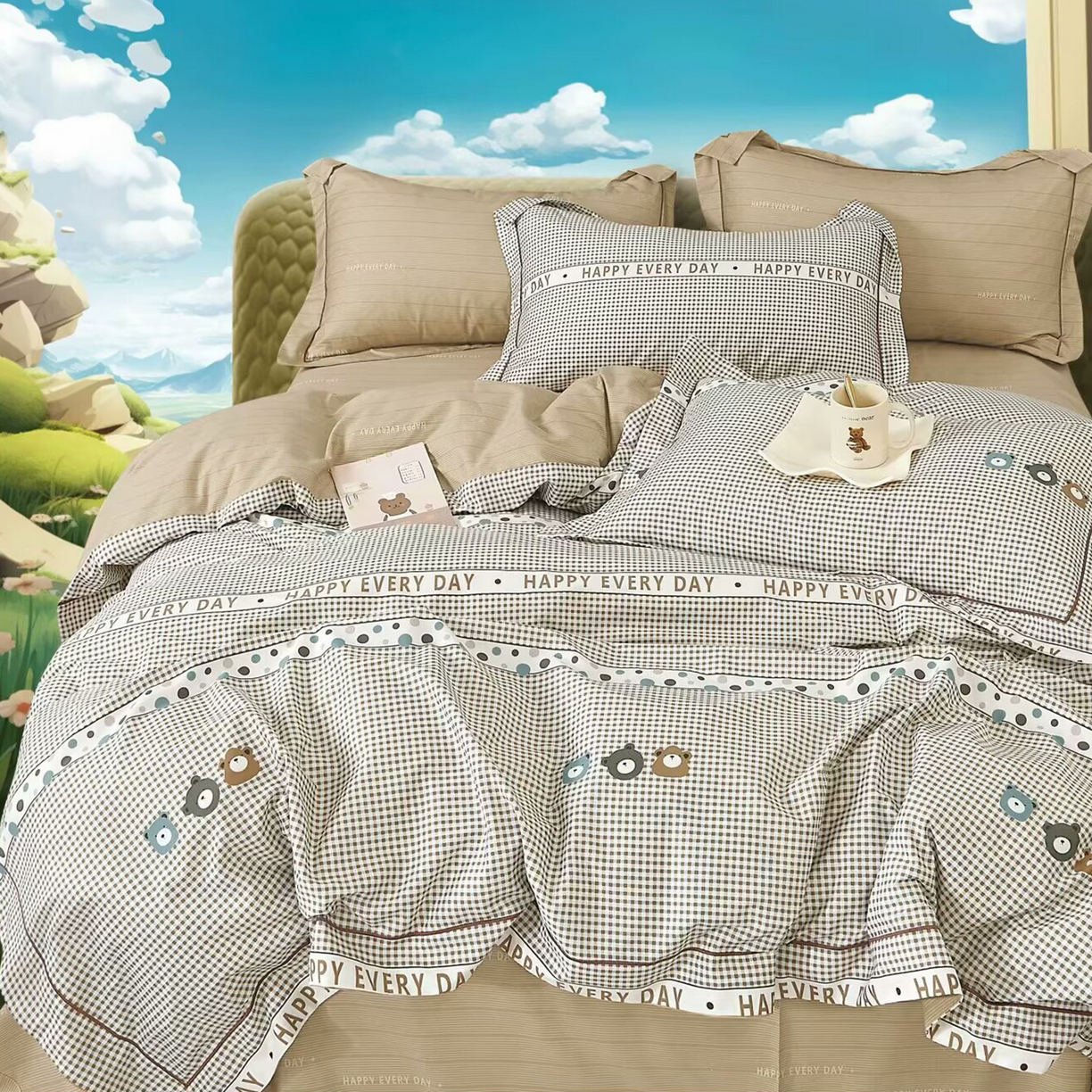 91家纺网 家纺一手货源 找家纺 （总）未来家居 JAMES KELLY （铂金凯丽）2025新款40支13376全棉印染铂金长绒棉四件套