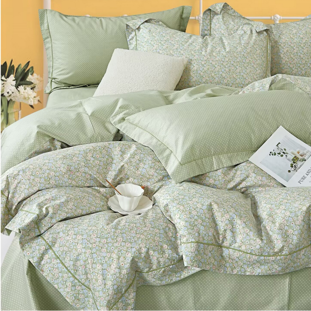 91家纺网 家纺一手货源 找家纺 （总）未来家居 JAMES KELLY （铂金凯丽）2025新款40支13376全棉印染铂金长绒棉四件套