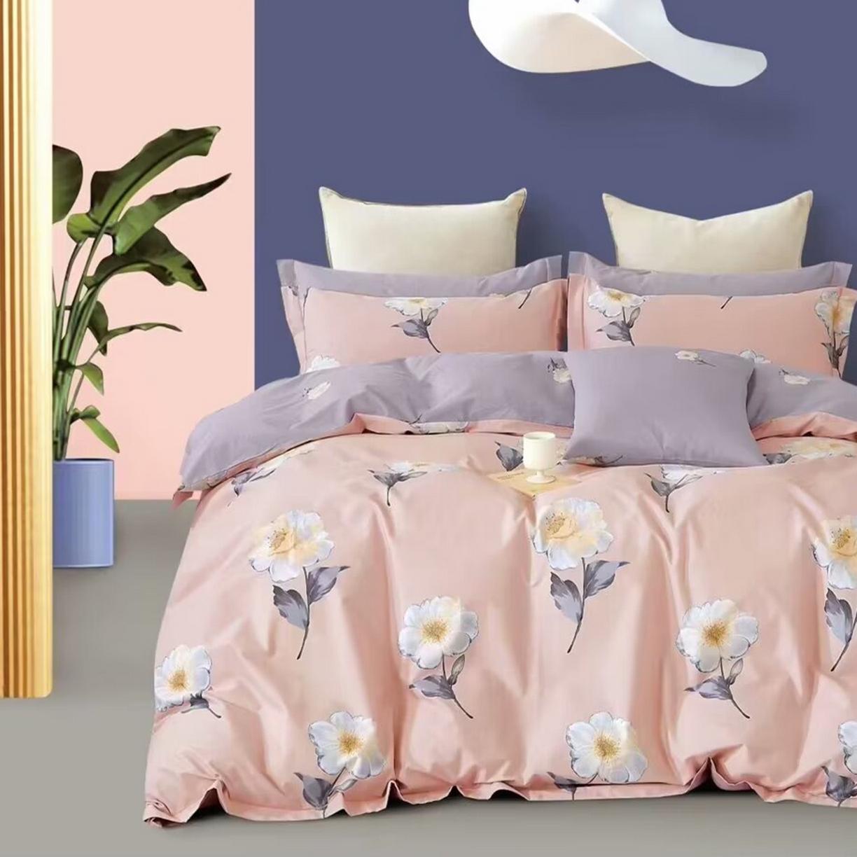 91家纺网 家纺一手货源 找家纺 （总）未来家居 JAMES KELLY （铂金凯丽）2025新款40支13376全棉印染铂金长绒棉四件套