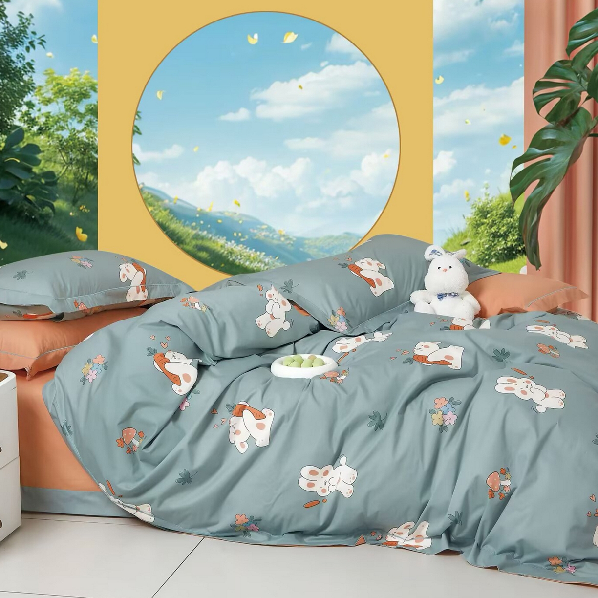 91家纺网 家纺一手货源 找家纺 （总）未来家居 JAMES KELLY （铂金凯丽）2025新款40支13376全棉印染铂金长绒棉四件套