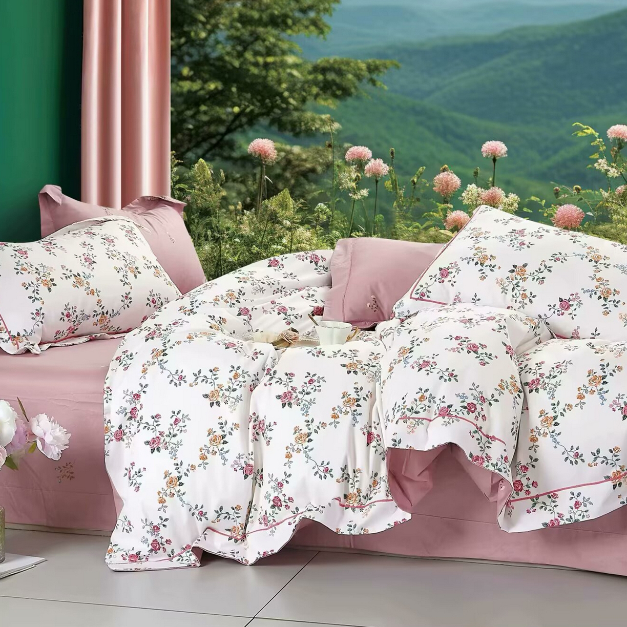 91家纺网 家纺一手货源 找家纺 （总）未来家居 JAMES KELLY （铂金凯丽）2025新款40支13376全棉印染铂金长绒棉四件套