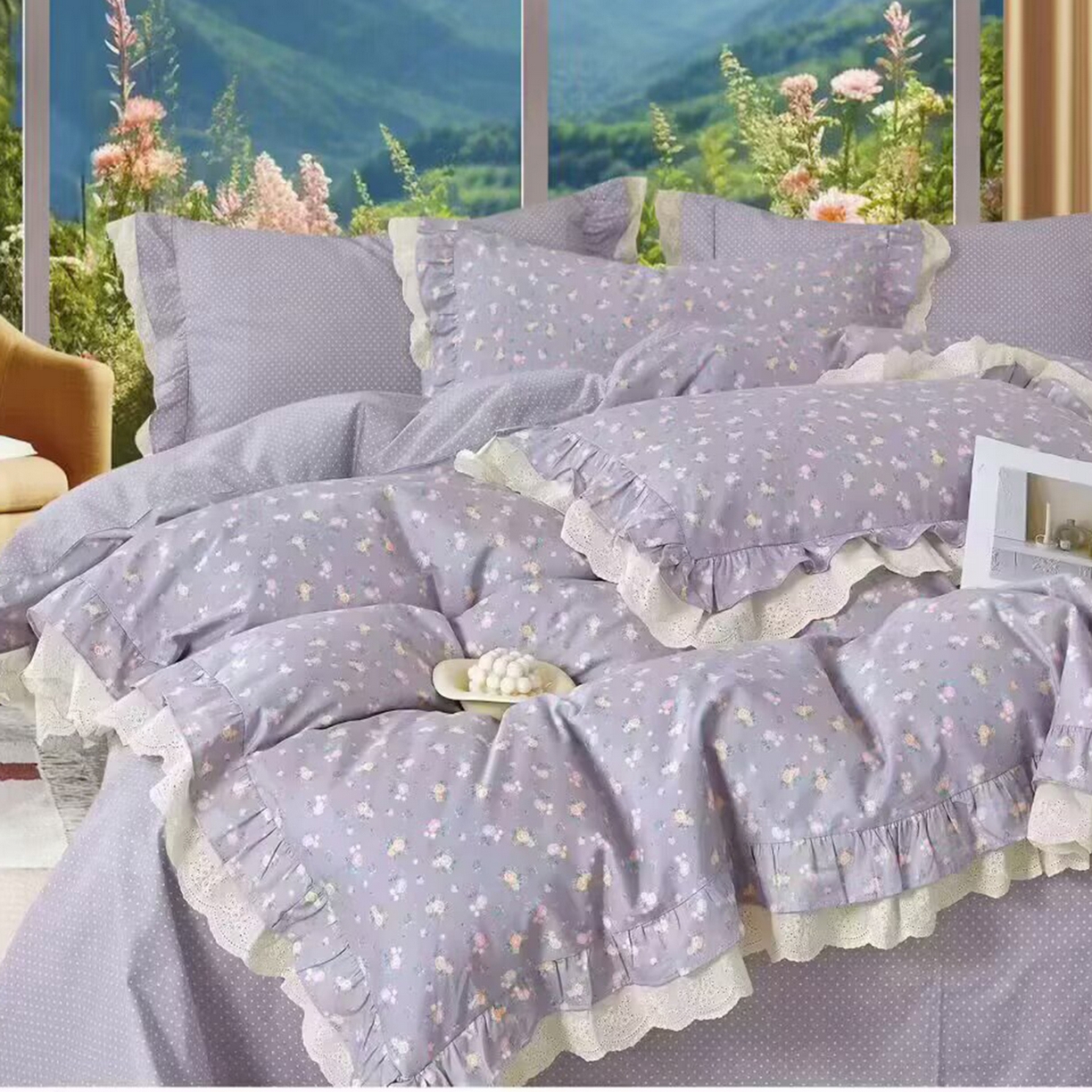 91家纺网 家纺一手货源 找家纺 （总）未来家居 JAMES KELLY （铂金凯丽）2025新款40支13376全棉印染铂金长绒棉四件套