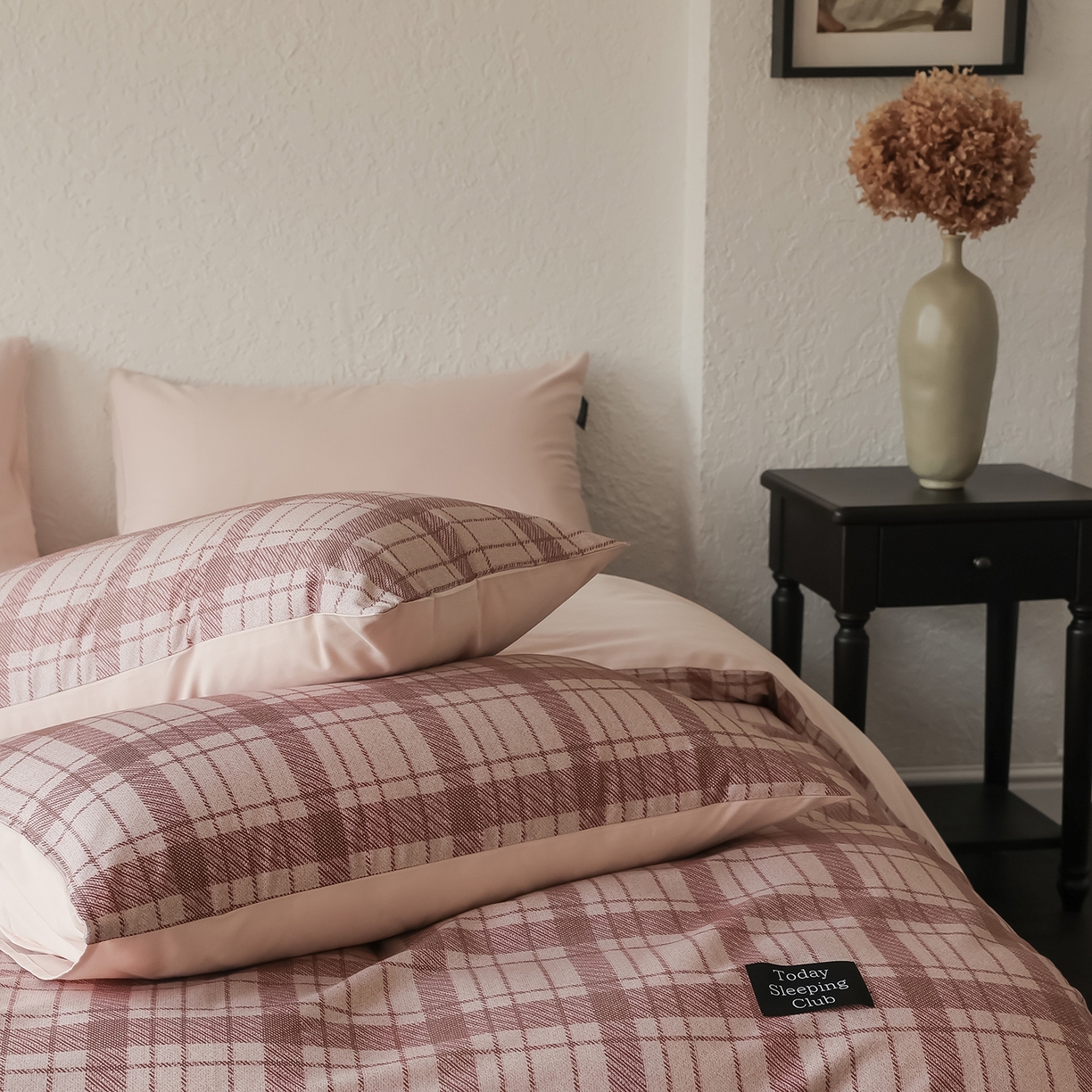 91家纺网 家纺一手货源 找家纺 （总）三味舒屋 2025新款50支全棉磨毛印花四件套-格纹俱乐部