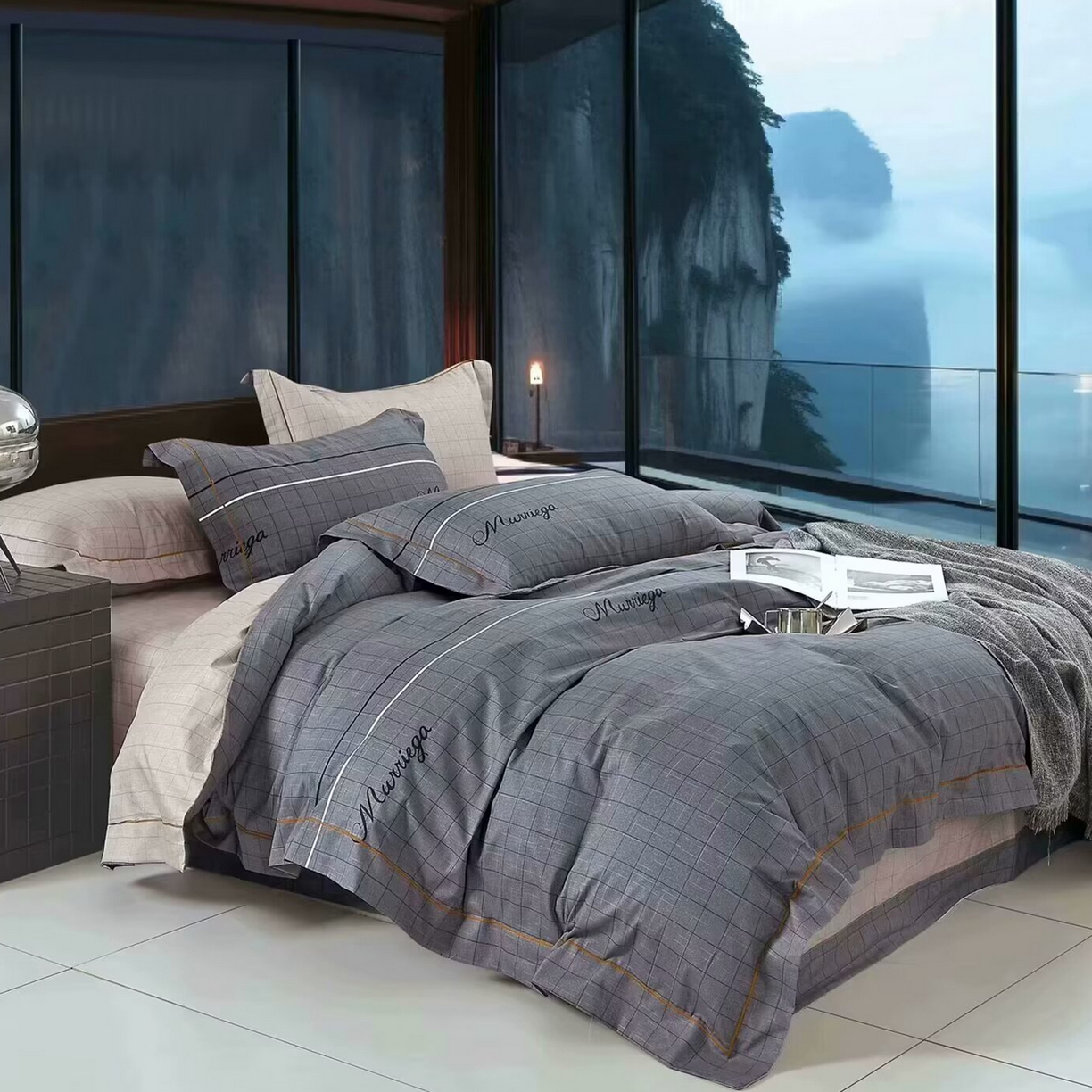 91家纺网 家纺一手货源 找家纺 （总）未来家居 JAMES KELLY （铂金凯丽）2025新款40支13376全棉印染铂金长绒棉四件套