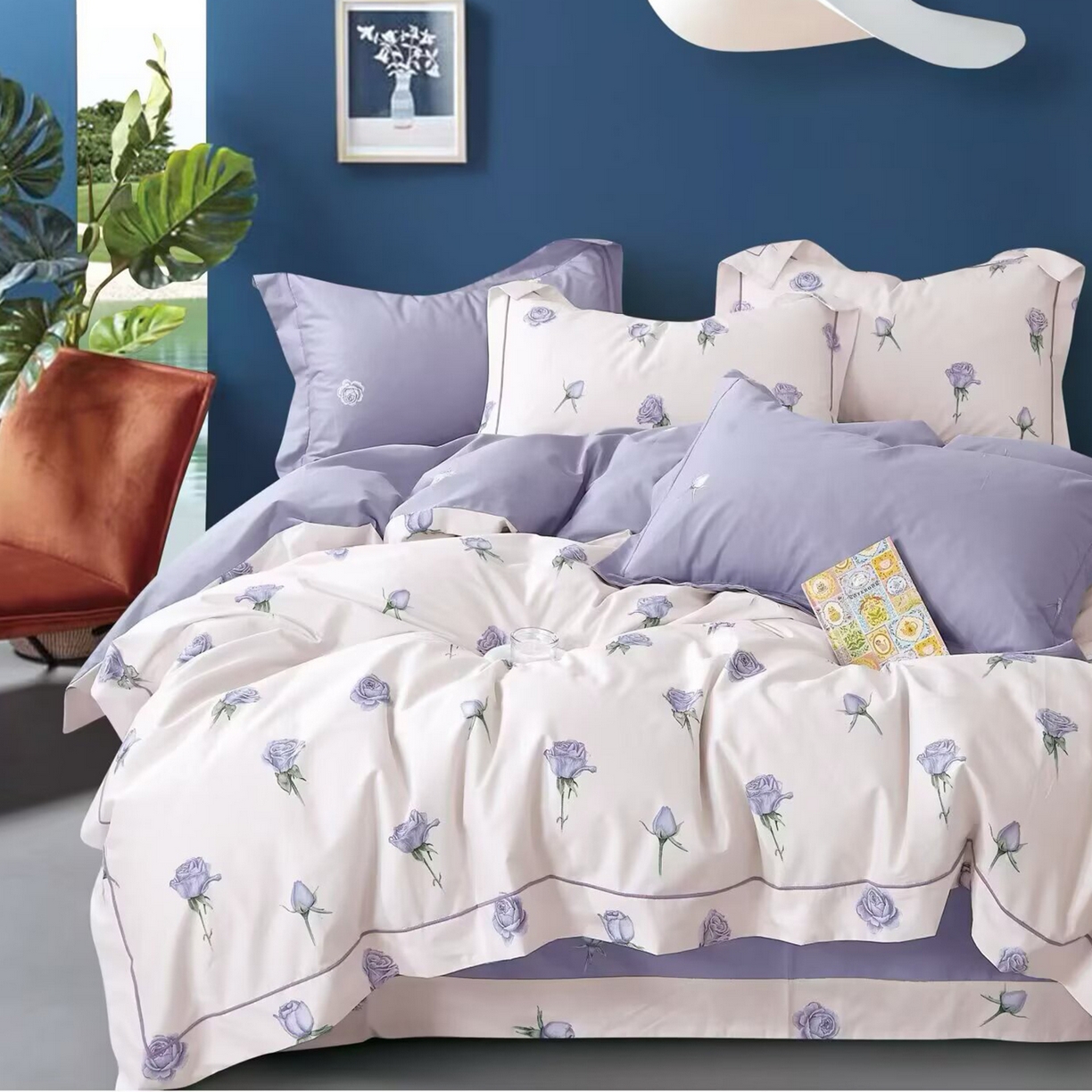 91家纺网 家纺一手货源 找家纺 （总）未来家居 JAMES KELLY （铂金凯丽）2025新款40支13376全棉印染铂金长绒棉四件套