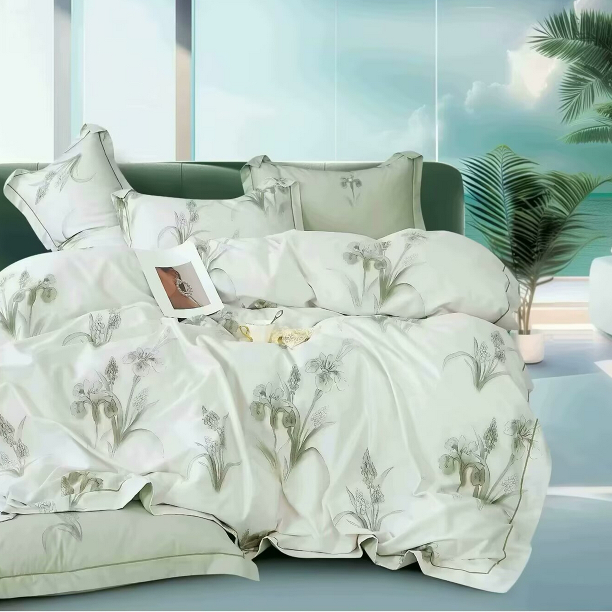 91家纺网 家纺一手货源 找家纺 （总）未来家居 JAMES KELLY （铂金凯丽）2025新款40支13376全棉印染铂金长绒棉四件套