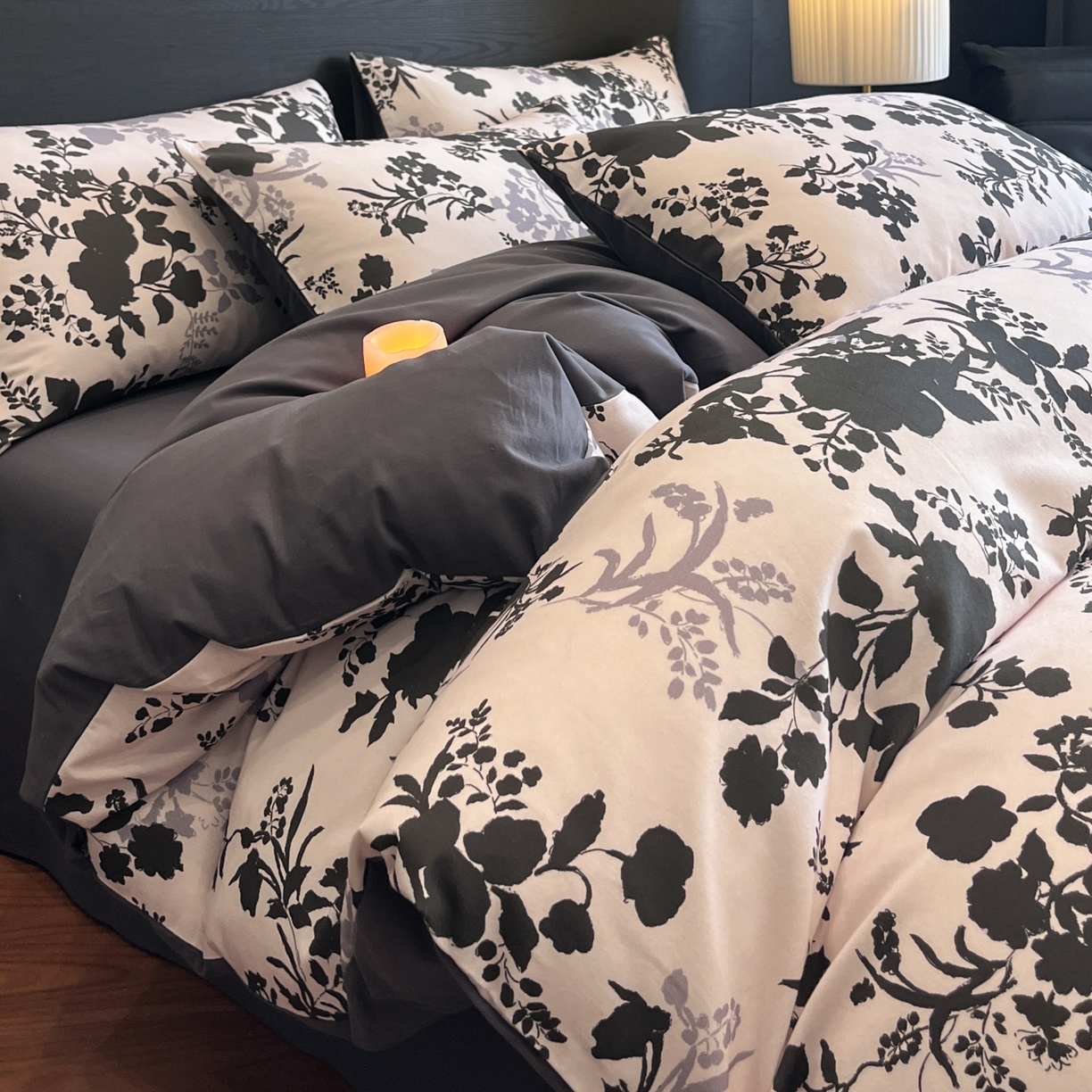 典曼家纺 2025新品法式复古全棉A类磨毛四件套 花知语