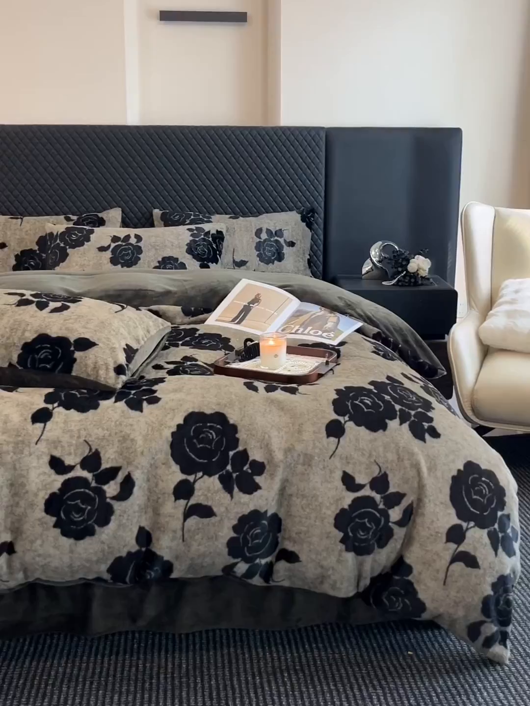 91家纺网 家纺一手货源 找家纺 （总）民新家纺 2025新款兔毛绒印花简约款四件套