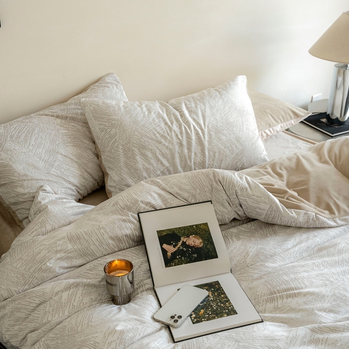 91家纺网 家纺一手货源 找家纺 （总）ONE TWO ONE 121 2025新款轻奢新法式德芙绒宝宝绒婴儿绒短毛绒牛奶绒四件套床单被套-盛仕顿