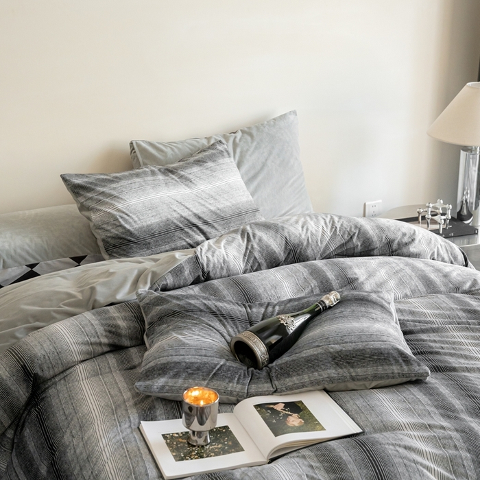 91家纺网 家纺一手货源 找家纺 ONE TWO ONE 121 2025新款轻奢新法式德芙绒宝宝绒婴儿绒短毛绒牛奶绒四件套床单被套-漫步地球【会员-10】 平台控价券后不得低于 258  278 漫步地球-深灰