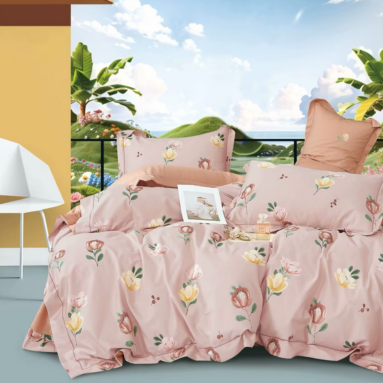 91家纺网 家纺一手货源 找家纺 （总）未来家居 JAMES KELLY （铂金凯丽）2025新款40支13376全棉印染铂金长绒棉四件套